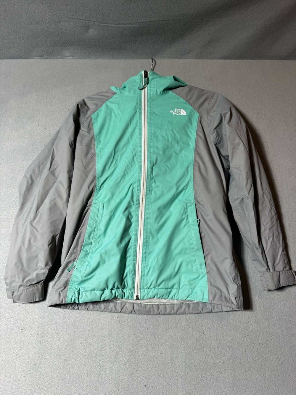 The North Face Women's Mint Green and Gray Ski Jacket